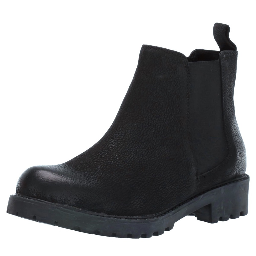 Tundra Ankle Boots Lexi Black Leather Pull-on Chelsea Bootie Size 8